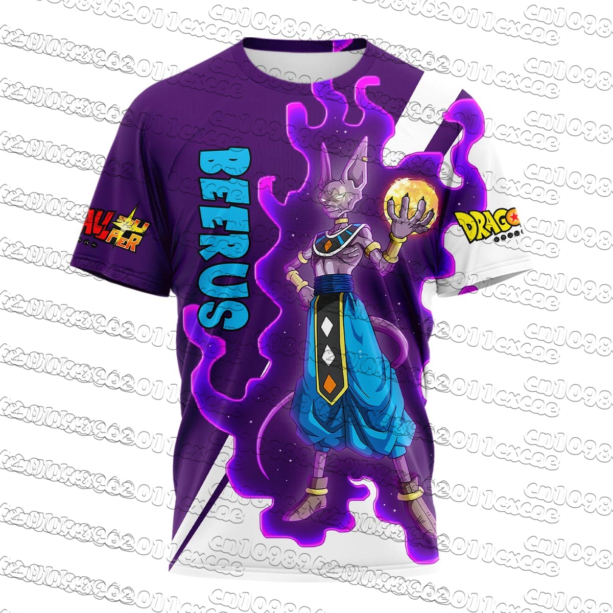 Sports Equipment Resale - Dragon Ball Beerus T-shirt pour homme,