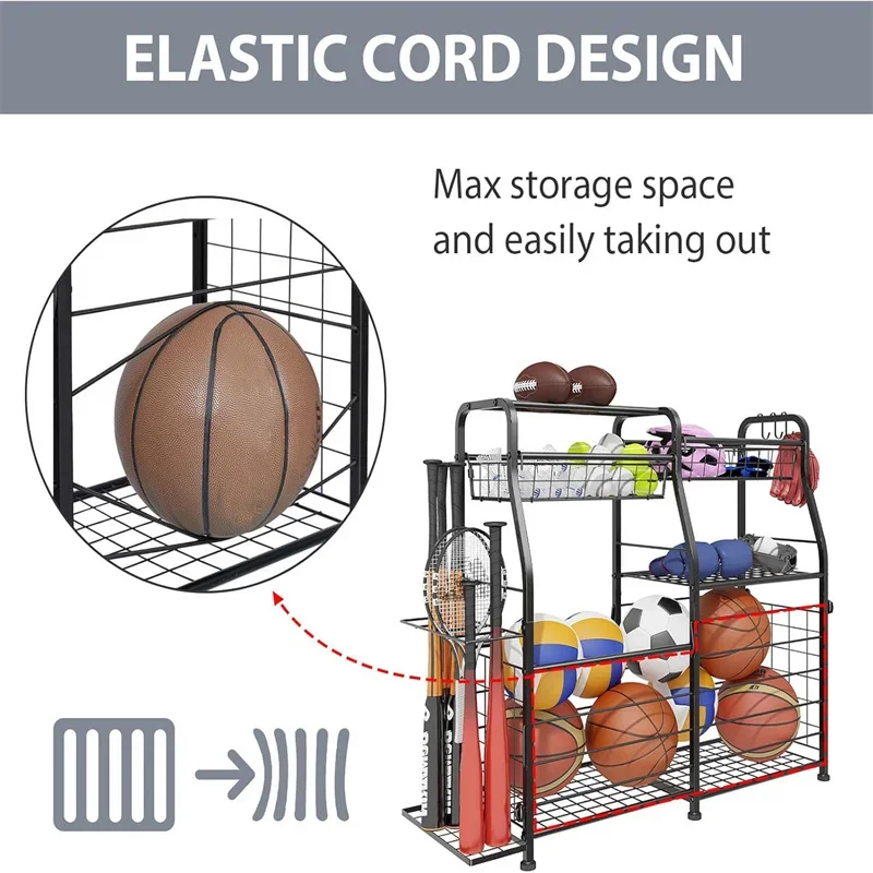 Support de rangement pour ball - Sports Equipment Garage Organizer avis et prix